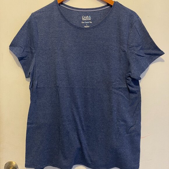 croft & barrow | Tops | Croft Barrow Womens Large The Classic Tee Blue ...